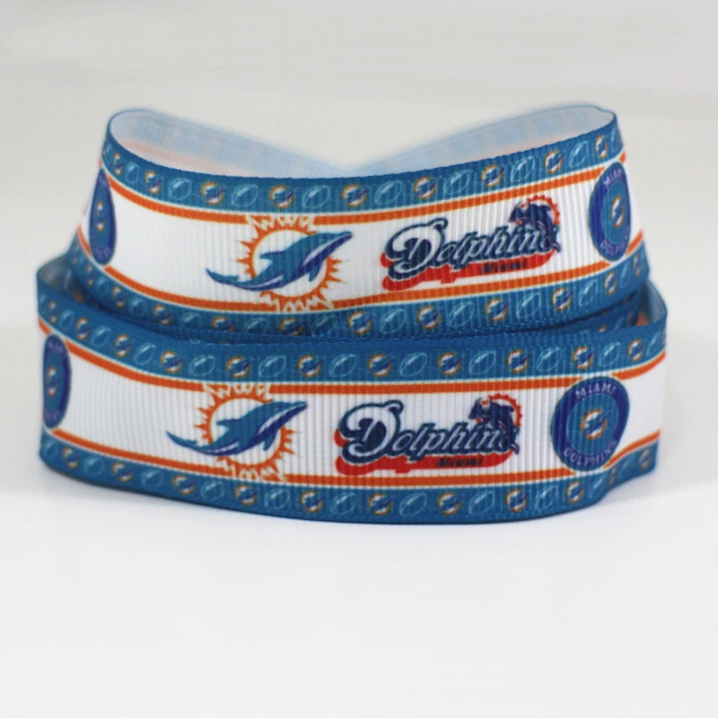50 ярдов 7/8 &quot1&quot 1 5 &quot2&quot 3 &quot22 мм 25 38 75 Спортивная команда печатная grosgrain лента
