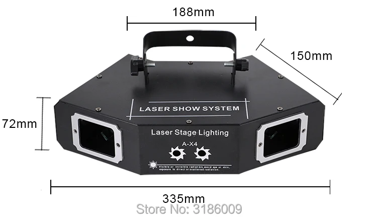 Новое поступление DMX 512 акустический контроль 4 линзы RGB сценический светильник лазерный светильник ing узор луч сети лазерный светильник для вечерние DJ KTV