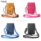 Универсальная кожаная сумка TANZ для сотового телефона, наплечный Карманный Кошелек, Чехол, шейный ремешок для Samsung для iPhone 7 8 для Huawei для HTC