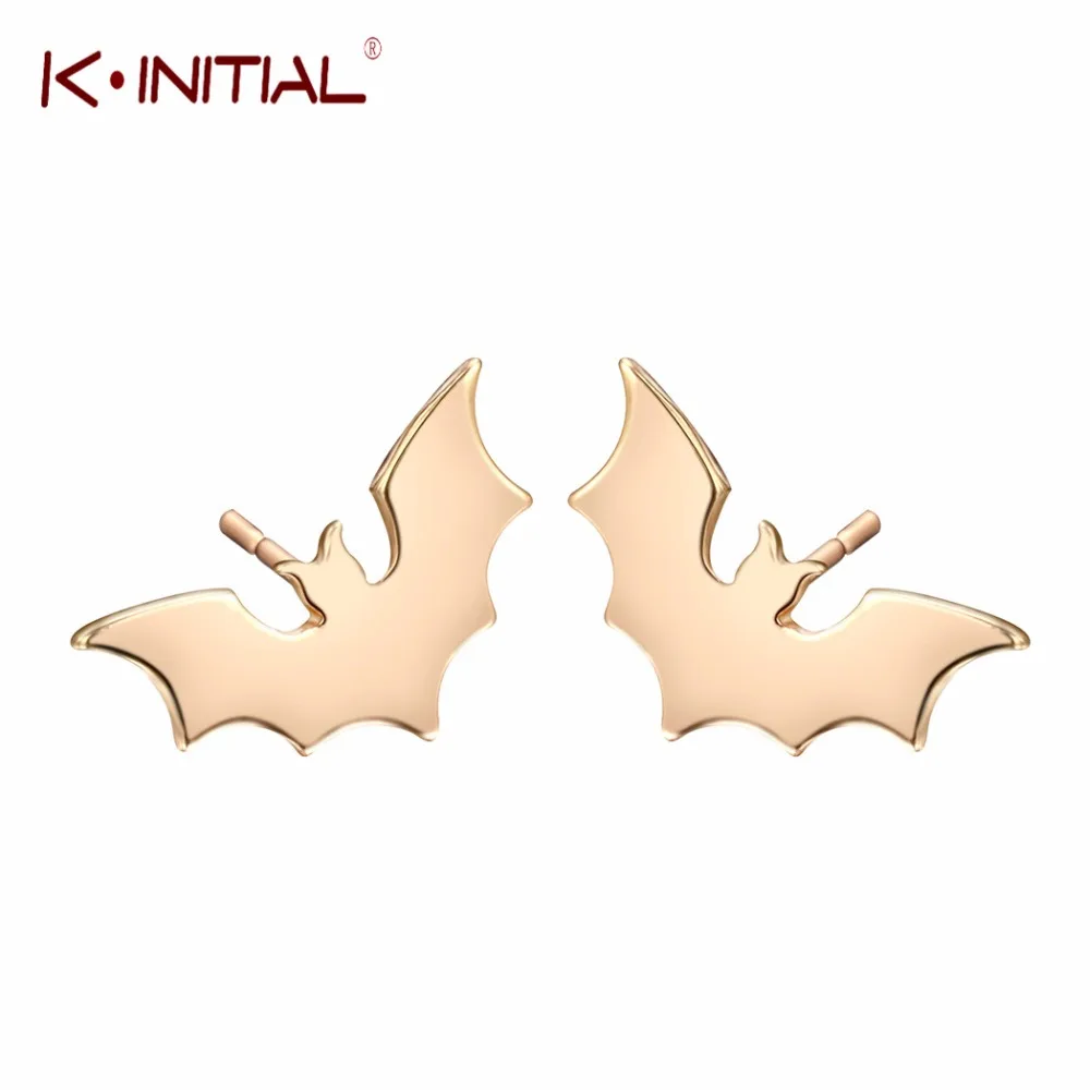 Kinitial Wing Bats Earrings Women Jewelry for Party Charming Animal Bat Girl Gift Accessories | Украшения и аксессуары