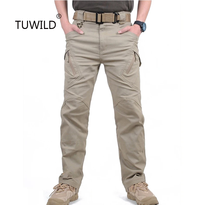 

Outdoor IX9 tactical sports pants men's combat special police pants cotton multi-pocket elastic pants men's casual pants XXXL