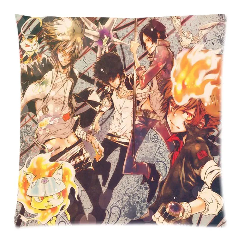 HITMAN REBORN! Подушка с принтом наволочка декоративная для дивана 45x45 см домашний