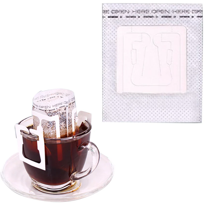 50 шт. подвесной капельный фильтр для кофе бумажный мешок экологически чистые