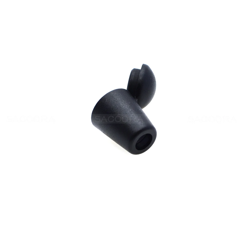 

1000pcs/pack Bell Stopper With Lid Cord Ends Lock Stopper Plastic Black Toggle Clip Buckle for Paracord / Clothing#C0016-B1