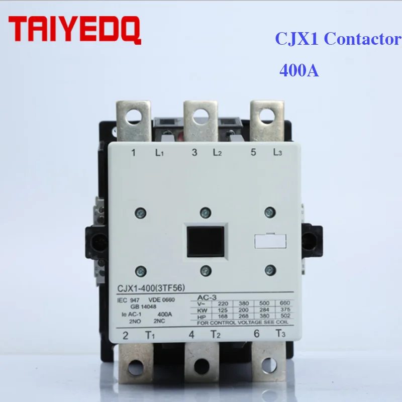 Magnético da C.a. do Contator 3tf56 de Cjx1 2nc de 3 Contator Trifásico Ac24v 220v 380v 2no Polos 400a Cjx1-400 – 22