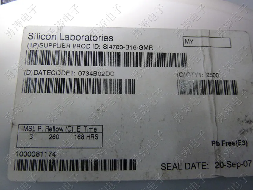 20 шт. SI4703 B16 GMR QFN КРЕМНИЯ новый оригинальный|silicone| |