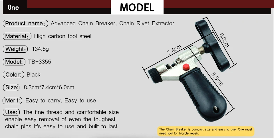 1 шт. инструмент для ремонта велосипедной цепи|bike chain breaker|chain breakerbicycle rivet |