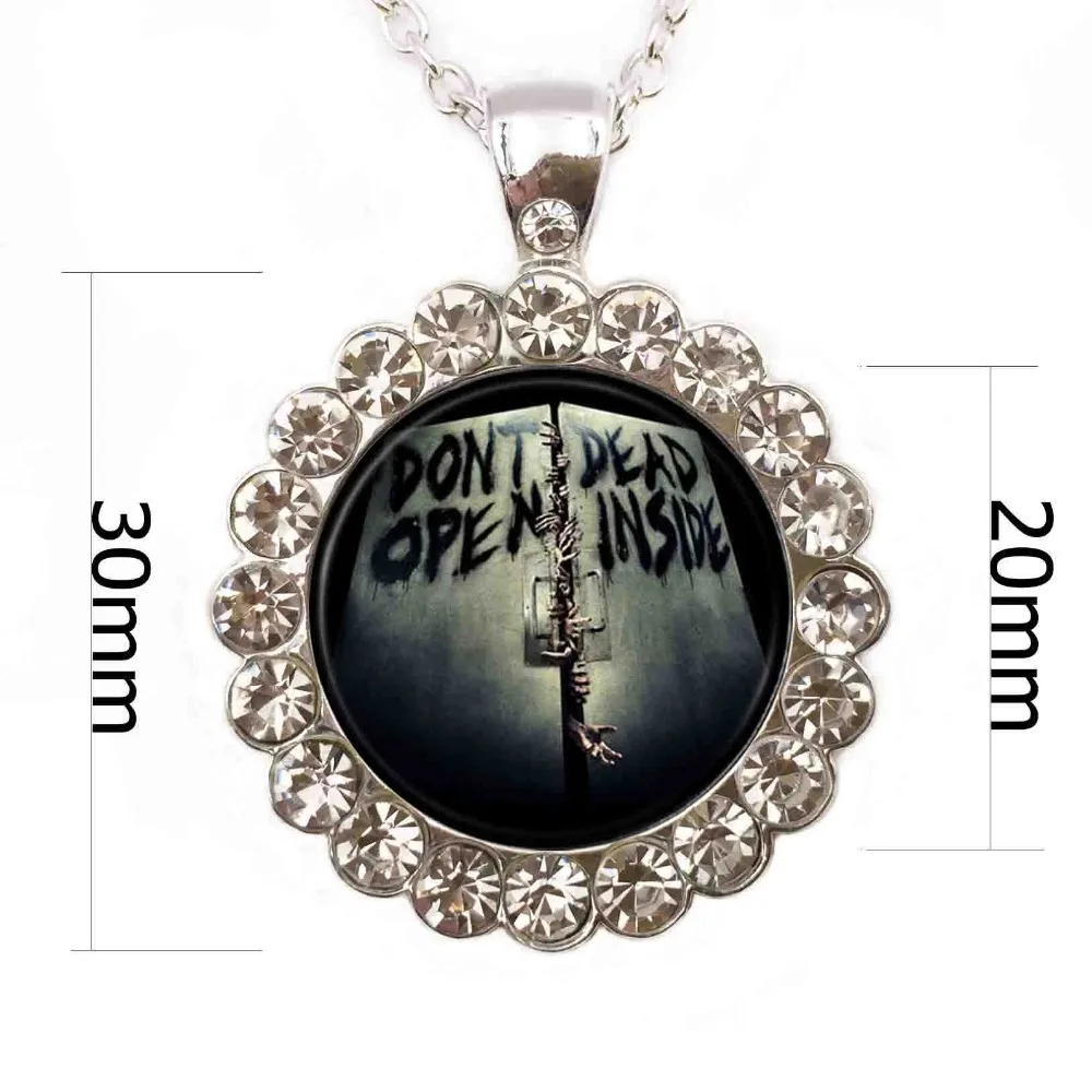 Ожерелье Ходячие мертвецы подвеска Рик Панк ювелирные изделия готические очки