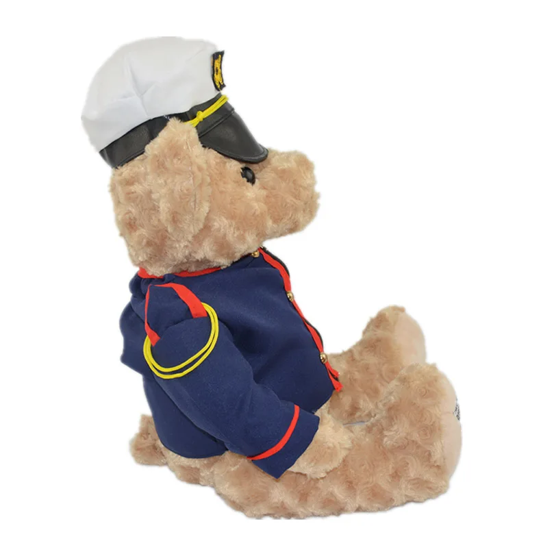 Плюшевый мишка куклы морская полиция тед фаршированные плюшевые игрушки