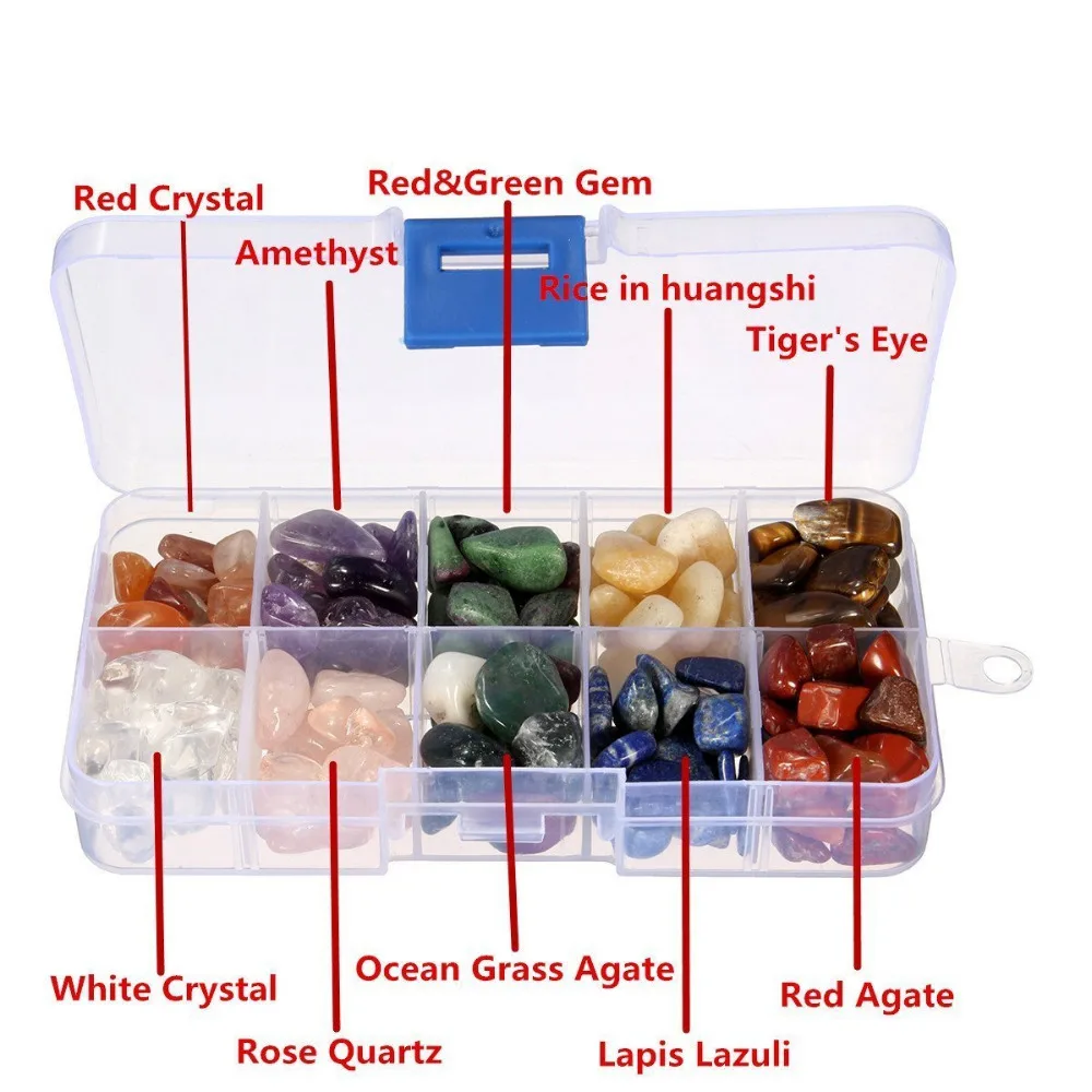 Кристалл кварца 1/2 фунта 10-камень смесь: Красный Кристалл. Аметист красный и