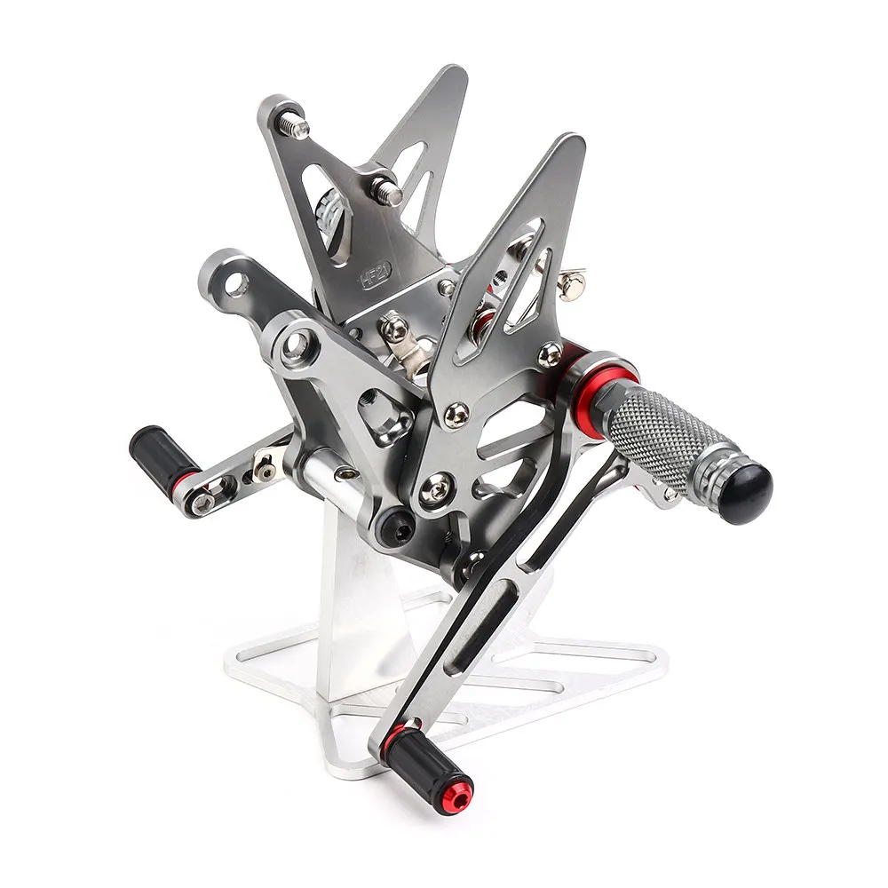 Titanium KEMiMOTO Z1000 Z 1000 Rearset набор для ног подставка для ног для KAWASAKI Z1000 аксессуары для мотоциклов CNC регулируемый - Цвет: Titanium