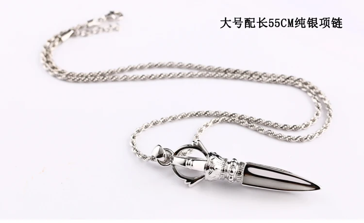 Очень красивый серебряный меч S925 тибетская буддистская Ваджра Hsiang mo ch'u Shadow