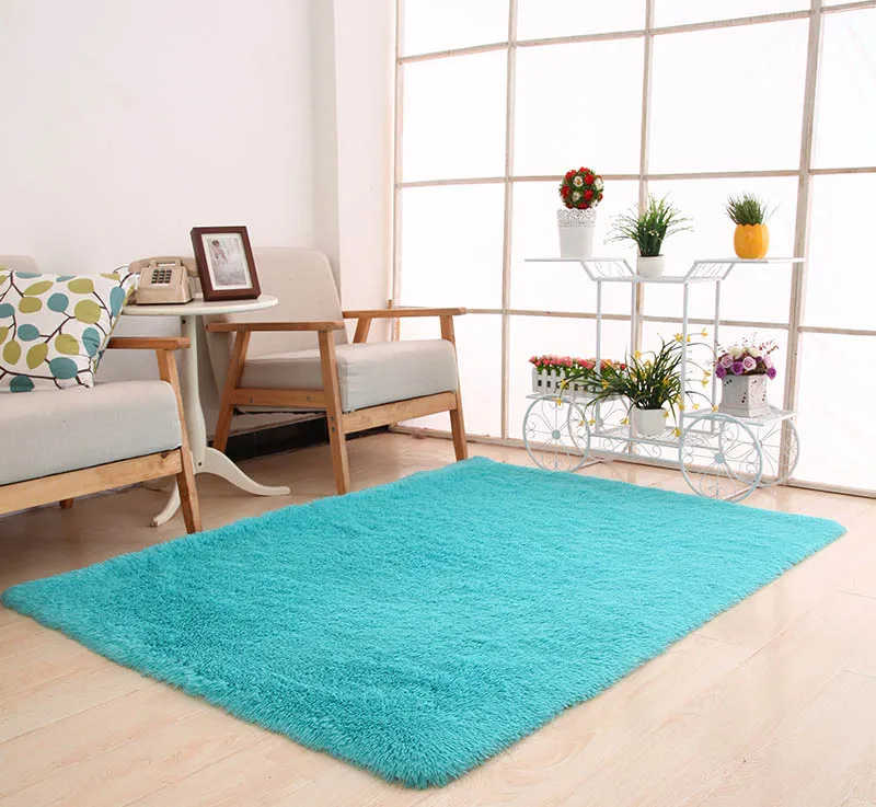 160x200 см Ковер большого размера мягкие ковры для гостиной Противоскользящие коврики для спальни впитывающий влагу коврик tapetes para Каса - Цвет: Blue Carpet