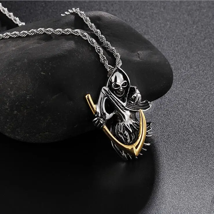 Мужское ожерелье из титана ювелирные изделия нержавеющей стали Мужская