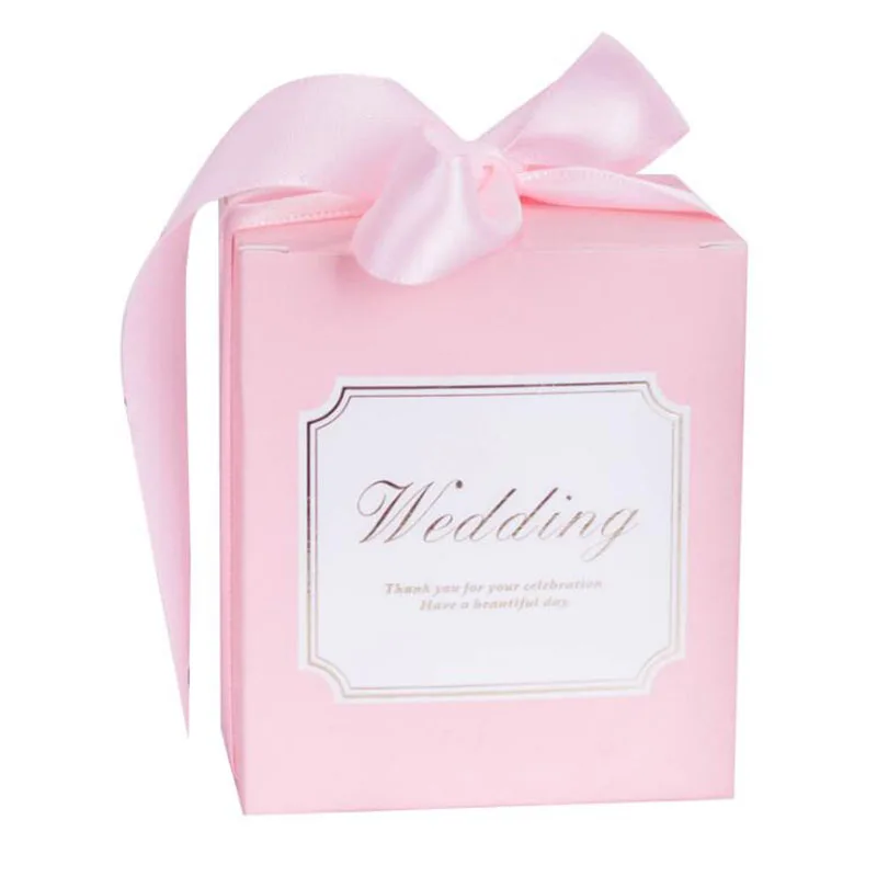 Pink Box AVEBIEN, новинка, Европейский стиль, коробка для торта макарон, мраморный набор, свадебный подарочный пакет для невесты, коробка для конфет, свадебный подарок для гостей, 10 шт - Цвет: Pink Box