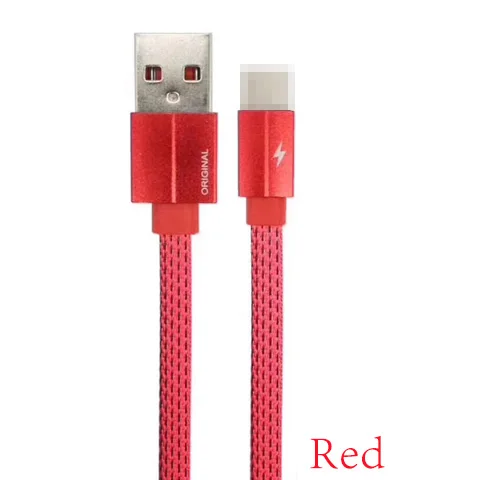 USB Type-C кабель для Samsung S10 S9 S8 Xiaomi Redmi Note 7 Быстрая зарядка USB-C зарядное устройство для мобильного телефона USB Type-C кабель - Цвет: Красный