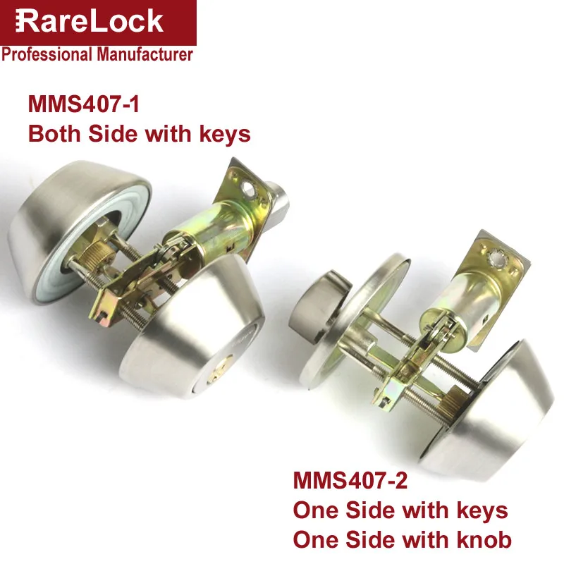 Rarelock рождественские принадлежности дверной замок из нержавеющей стали с 3 латунные ключи для спальни отеля офиса безопасности DIY аппаратные средства MMS407 aa