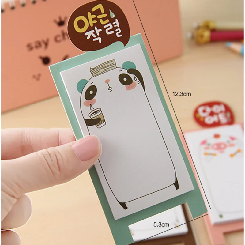 1 шт. милые животные Примечание стикеры семья удобство наклейки размещены