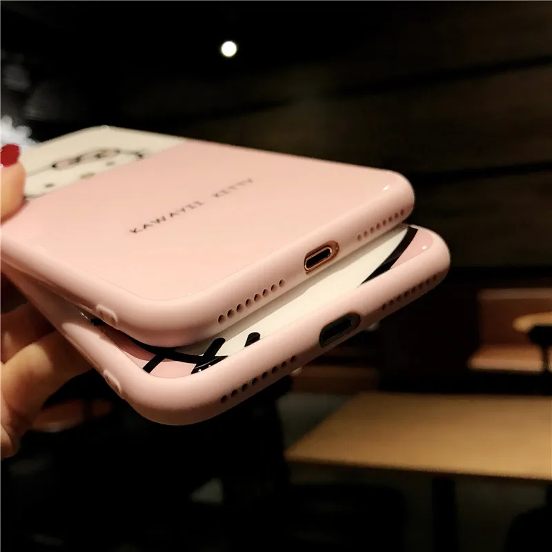 Сейлор Мун для iphone 7 Жесткий стеклянный задний Чехол и пленка для экрана из закаленного стекла чехол для iphone 8 8plus 6 6S Plus для iphone 7 plus