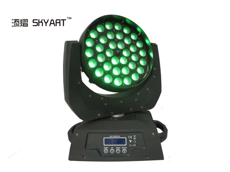 1 блок Бар Диско 36x10 Вт RGBW 4в1 zoom wash led сценический светильник с подвижной головкой |