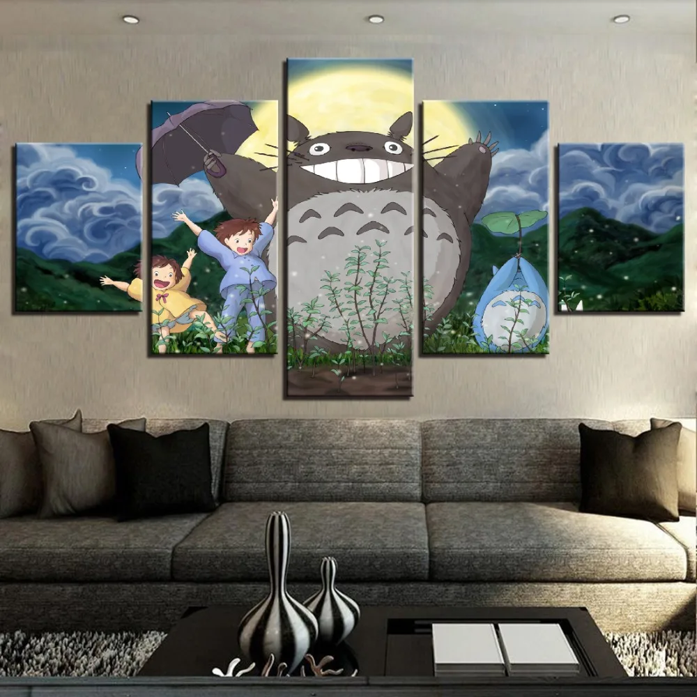 Модульная картина из холста HD печатная настенная художественная рамка 5 панелей