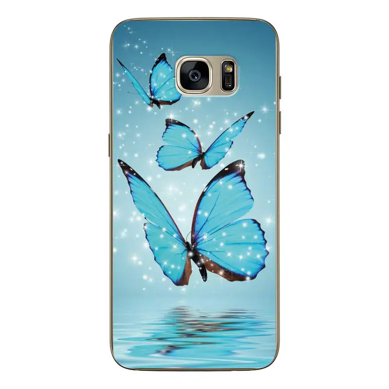 Case For Samsung Galaxy S7 SM-G9300 Phone Protective Back Cover Tiger Wolf Drawing Design Edge |