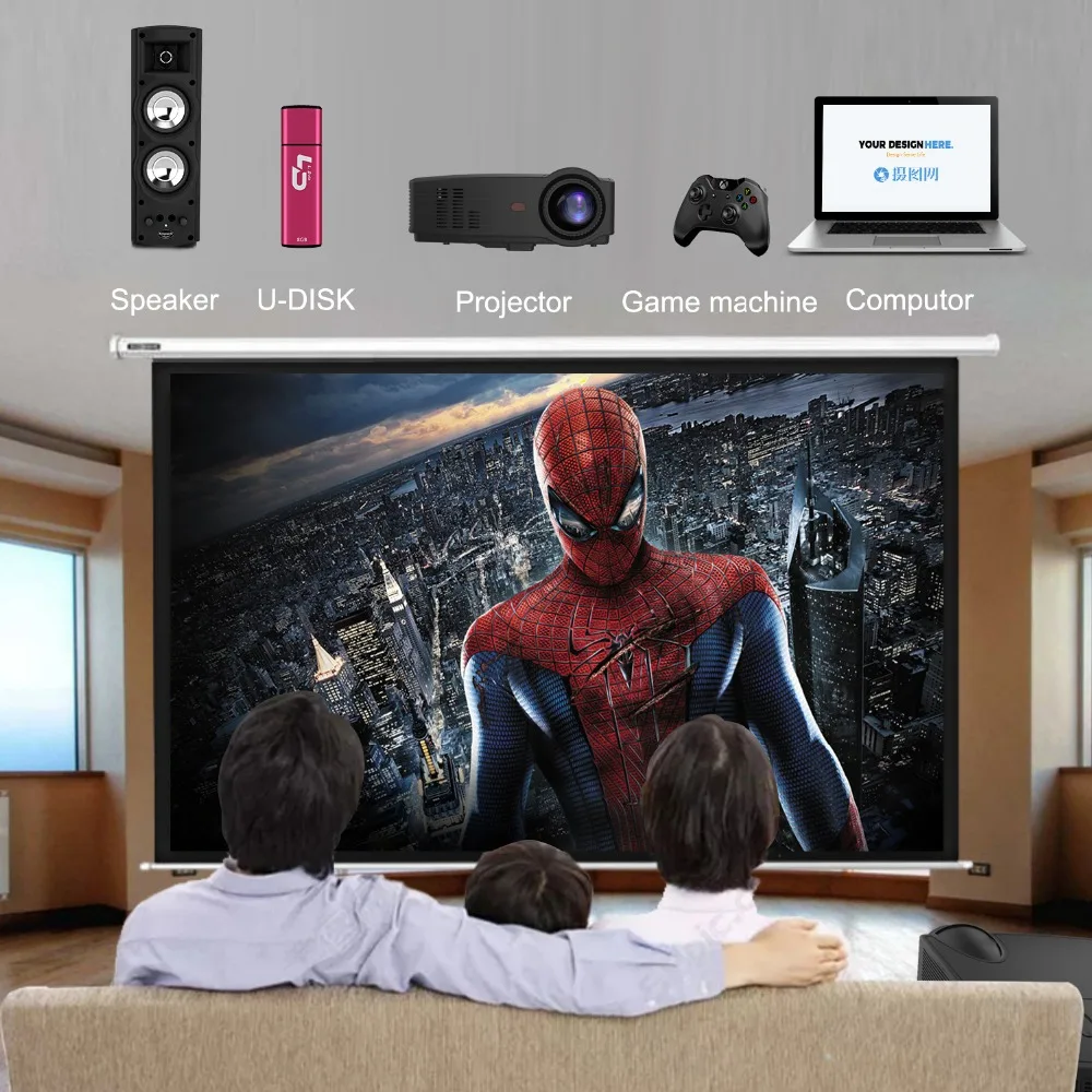 Мощный проектор Full HD SV 328 PRO 3000 люмен Android 6 0 OS wifi домашний кинотеатр Поддержка