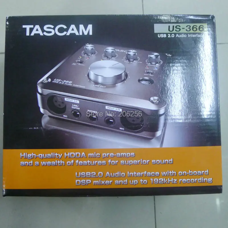 Дешевый промоушен Tascam us 366 USB аудио интерфейс с бортовым микшер DSP 4 в out звуковая