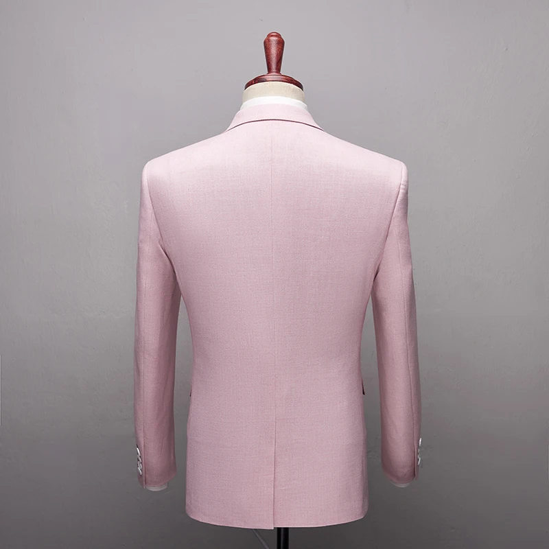 Мужские розовые смокинги формальные для свадьбы смокинга с зубчатыми отворотами