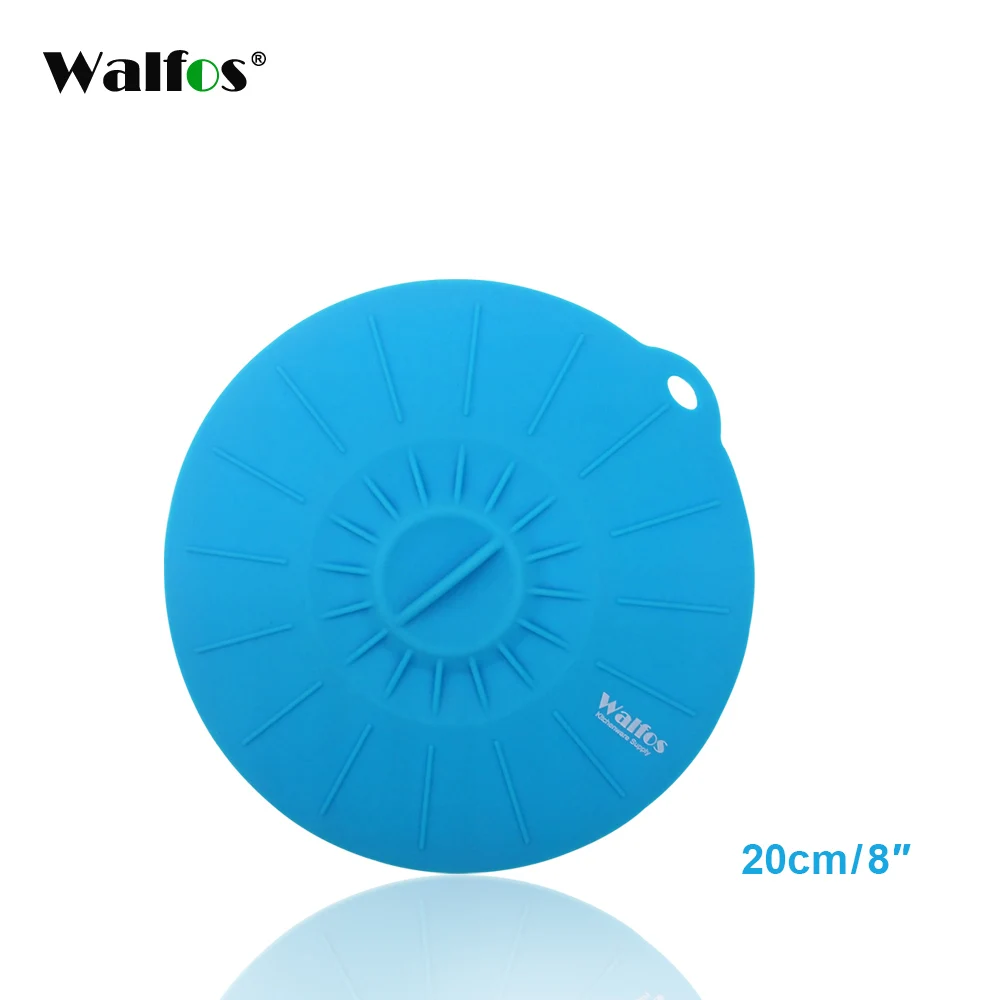 20 cm WALFOS универсальная Силиконовая Вакуумная крышка, легкое вакуумное уплотнение, растягивающаяся чаша, кастрюля, кастрюля, крышки, крышка, кухонная посуда, аксессуары - Цвет: 20 cm