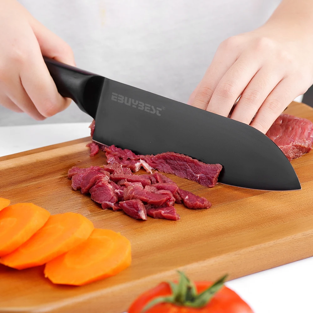 Кухонный нож из нержавеющей стали для очистки овощей, фруктовые ножи Santoku, японский нож шеф-повара, кухонные ножи для нарезки мяса, инструмент для приготовления пищи