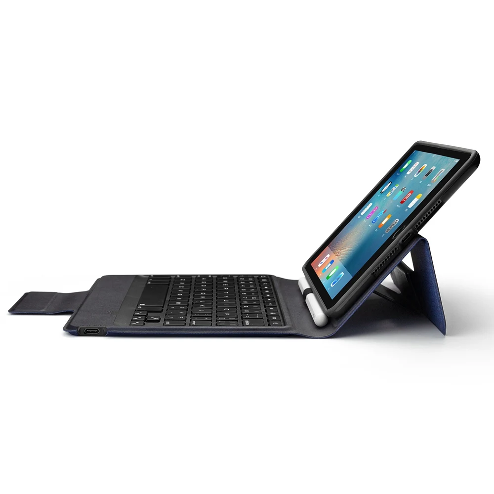 Тонкий беспроводной Bluetooth чехол для iPad mini 5 2019 русская/испанская/Иврит Клавиатура