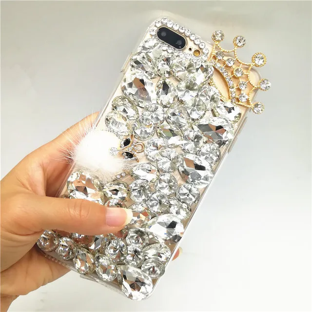 Милый мягкий чехол для huawei P9 P10 P20 P30 PLUS Lite Mate10 20 30 Lite с 3D блестящими кристаллами Стразы чехол для телефона - Цвет: 1