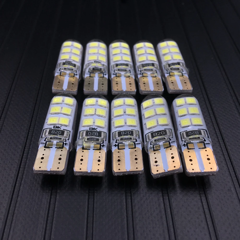 Автомобильный T10 W5W 2835 12SMD Canbus безошибочный габаритный боковой маркер