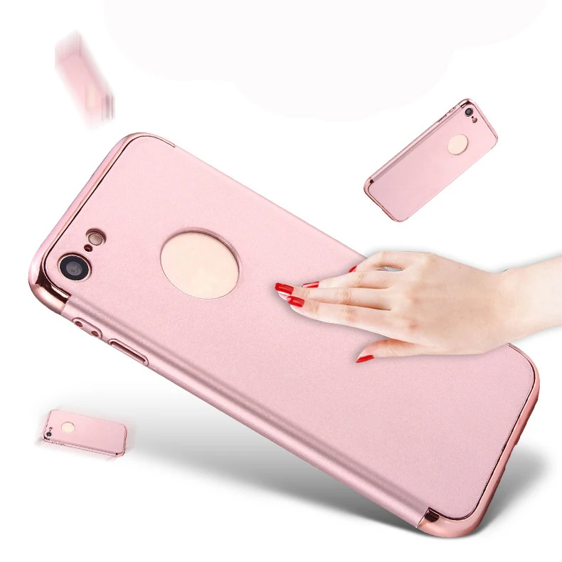 Роскошные Новые 3 в 1 матовое покрытие жесткий PC анти шок чехол для iPhone 7/7 Plus