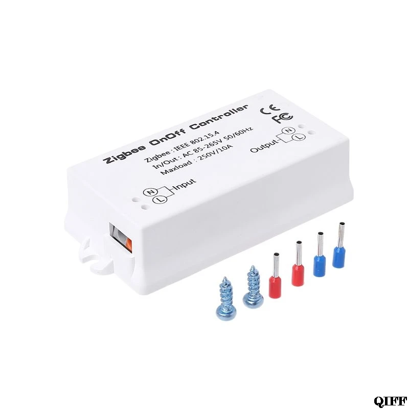 Zigbee вкл/выкл управление Лер умный переключатель приложение дистанционное управление Умный дом модуль AC85-265V 10A Mar28