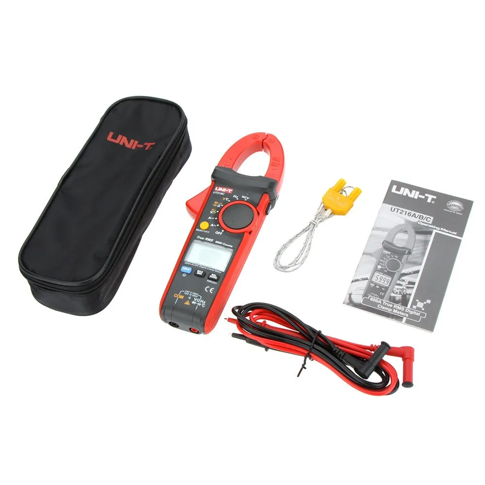 UNI T UT216C 600A True RMS Цифровые токоизмерительные приборы Автоматический диапазон