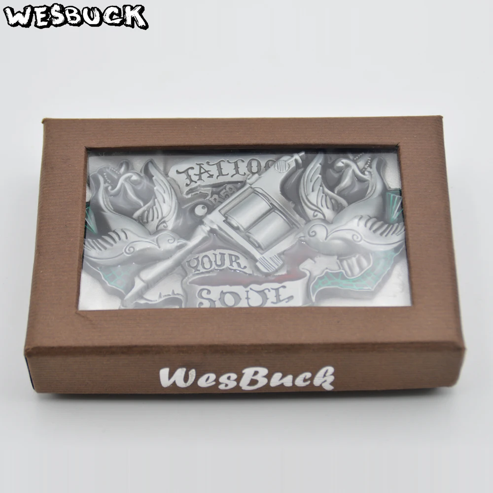 5 PCS MOQ WesBuck бренд западные ковбои татуировки твоей душе с ремешком и пряжкой