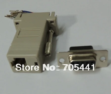 10 шт./лот Бесплатная доставка DB9 гнездо RJ45 RS232 Модульный адаптер | Компьютеры и