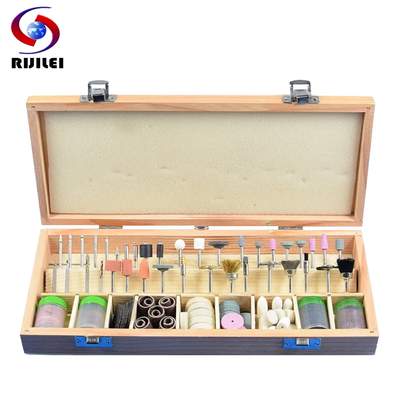 

RIJILEI 228PCS/Set Mini Rotary Grinding Polishing Drill Cutting Set Electric Grinder Tool Accessories DIY Kit Power Tool