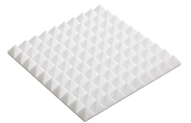 

[ Fly Eagle ] White Soundproofing Foam Studio Acoustic Sound Treatment Absorption Wedge 12Pcs 50cm X 50cm X 5cm