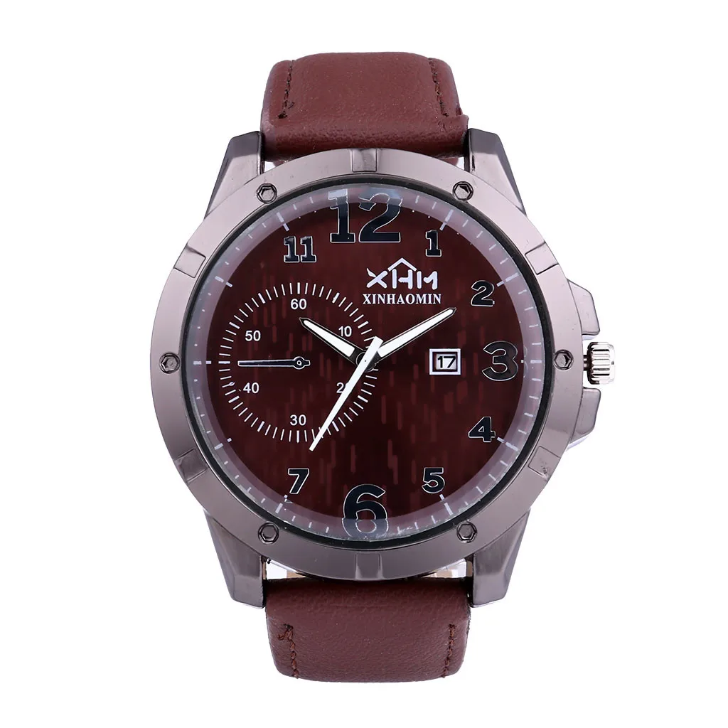 OTOKY Relogio Masculino 2019 Модные Военные Спортивные наручные часы Мужские кожаные мужские