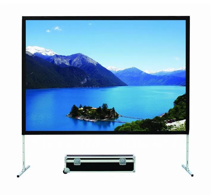 

Free shipping 180 inch 16:9 Portable Fast Fold 3D Silver Screen Outdoor Projection Screen with Case