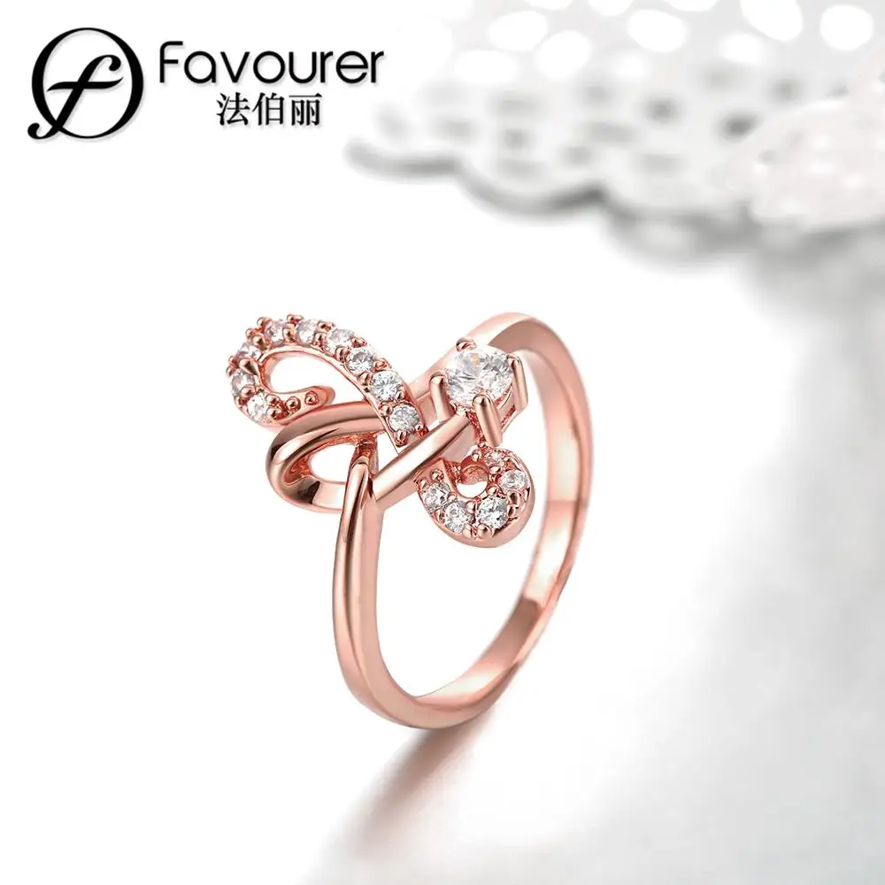 Кольца из белого/розового золота для женщин свадебные праздничные украшения