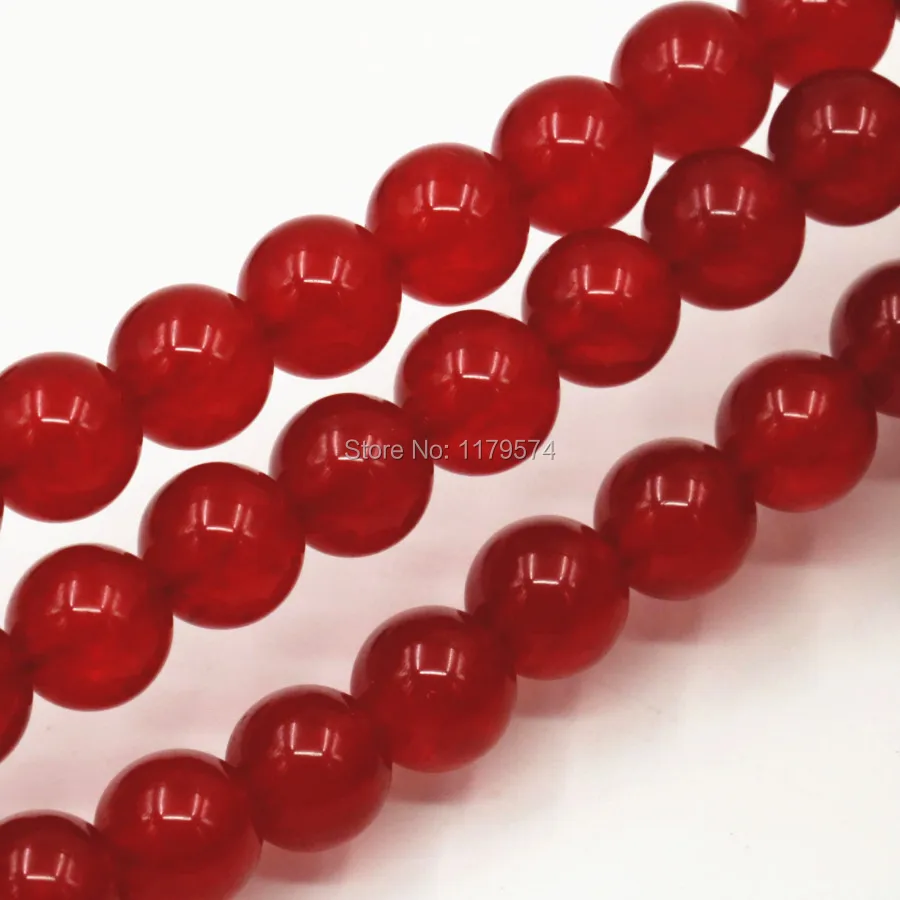 10 мм модный оранжевый/красный/розовый/синий/зеленый/белый халцедон Кристальный