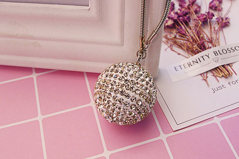 Автомобильный кулон с кристаллами и бриллиантами lucky ball для девочек ювелирные изделия авто зеркало заднего вида декоративные аксессуары автомобиль кисточка висячие украшения