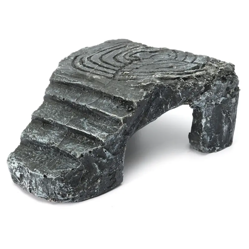 Resin Aquarium Turtle Island Basking Climbing Platform Stone Rock Cave Decoration For Repitle Amphibians Tortoise | Дом и сад