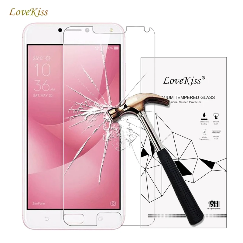 Закаленное стекло Lovekiss для Asus Zenfone 2 3 Laser 4 Max Selfie Pro Go ZC520KL ZC520TL ZC554KL zb452кг ZE554KL