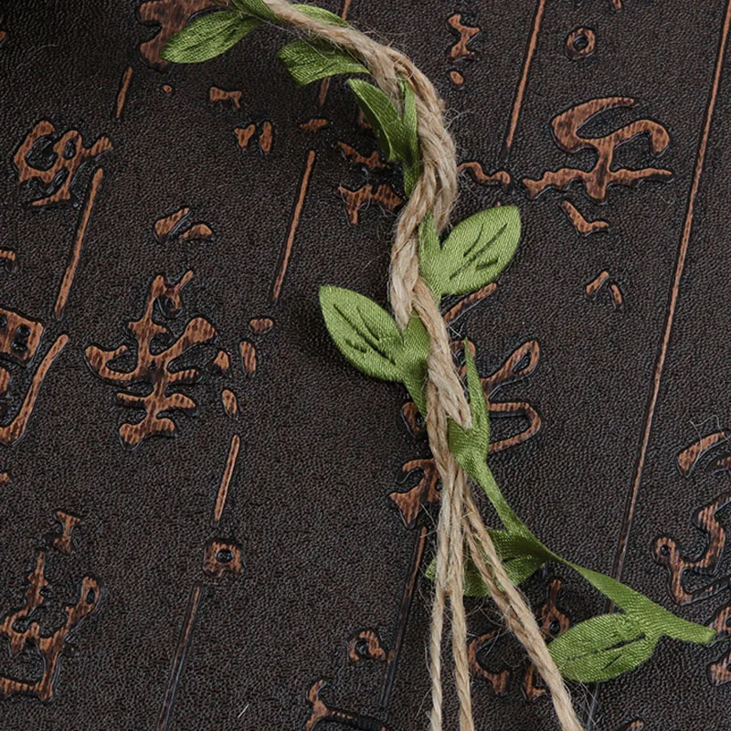 10M/Lot New Creative Leaf Natural Hessian Jute Twine Rope Burlap Ribbon DIY Craft Vintage For Home Wedding Party Decoration | Дом и сад