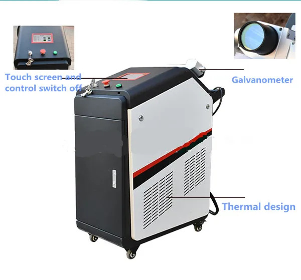China 100W Laser cleaning machine for metal surface removal machine